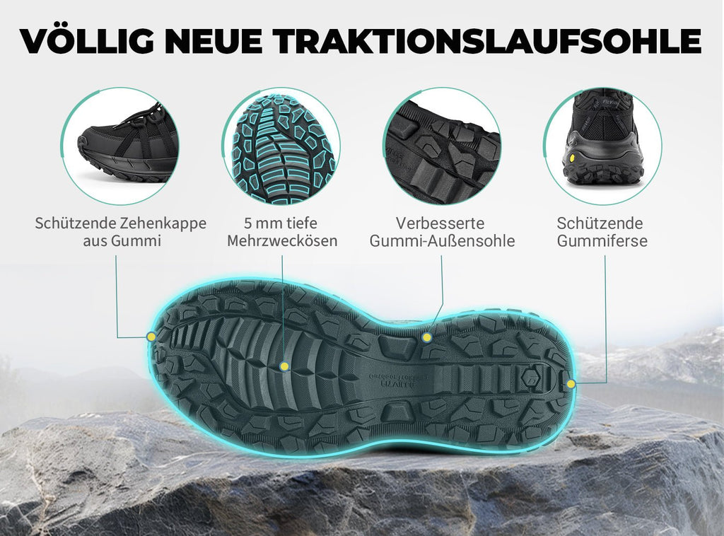 FitVille Herren Low - Top LugMax Wanderschuhe V6 - 9