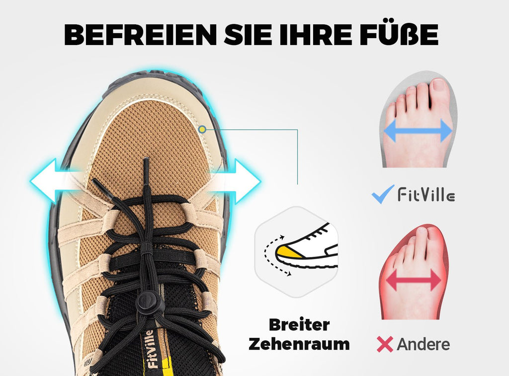 FitVille Herren Low - Top LugMax Wanderschuhe V6 - 13