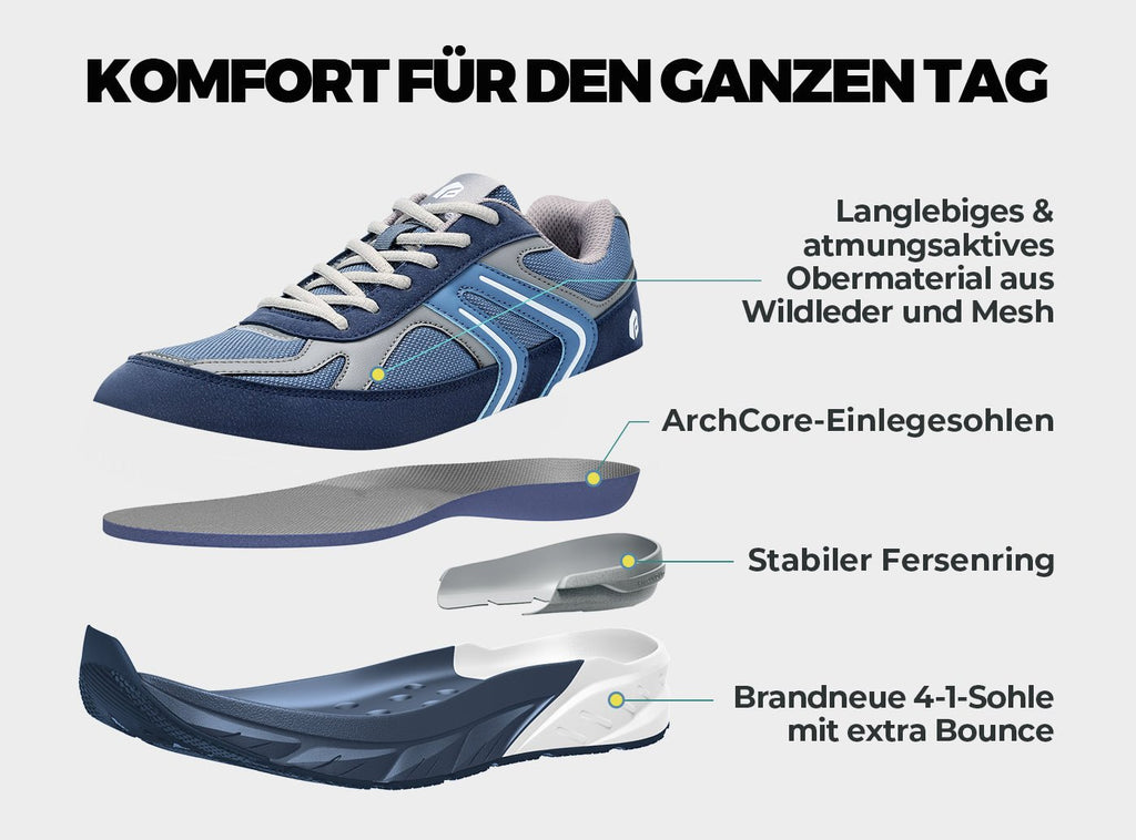 FitVille Herren Rebound Neo Wanderschuhe V5 - 5