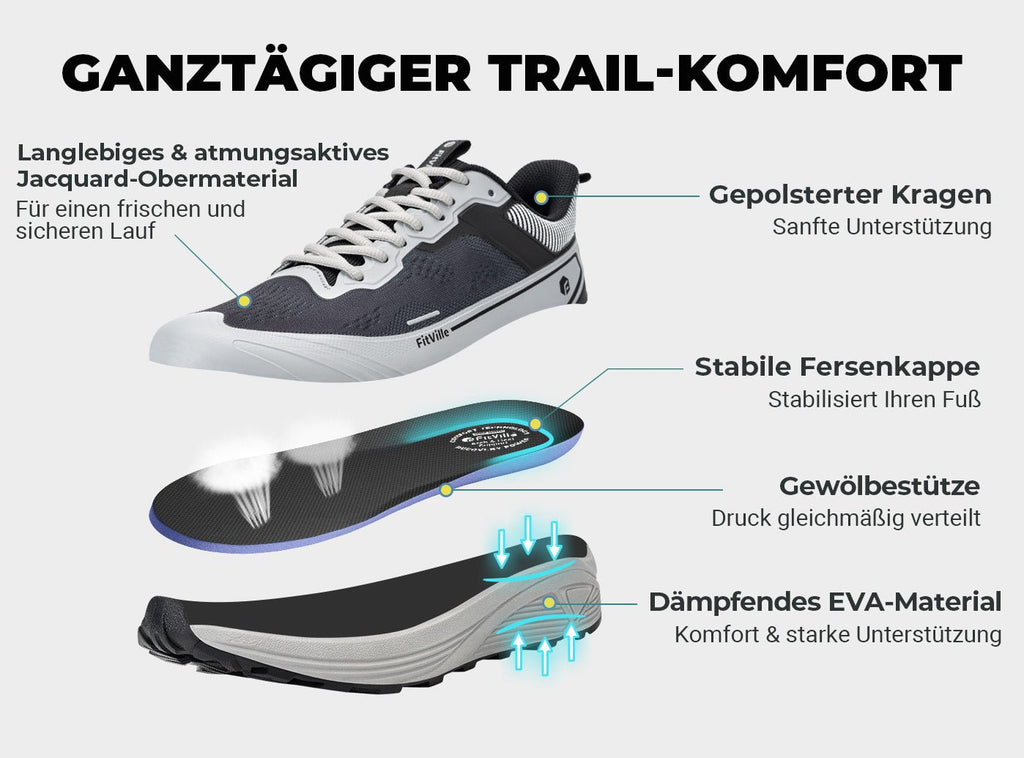 FitVille Herren AllTraction Trail Laufschuhe V5 - 4