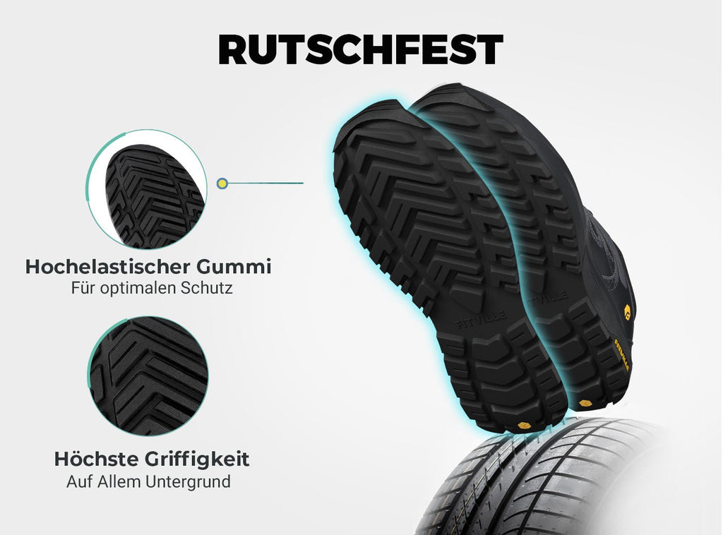 FitVille Herren Low - Top Sturdy Core Wanderschuhe V5 - 25