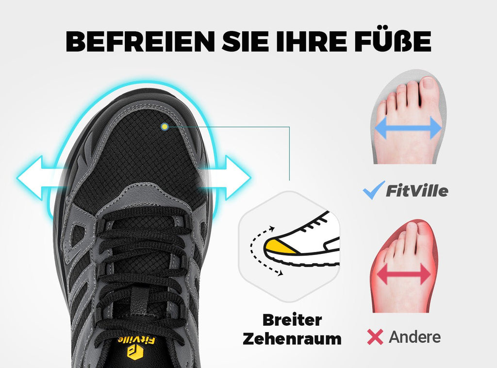 FitVille Herren Low - Top Sturdy Core Wanderschuhe V5 - 3