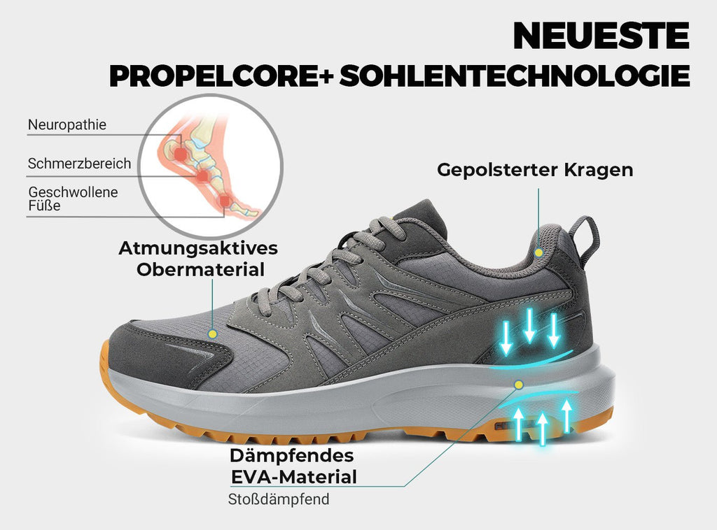 FitVille Herren Low - Top Sturdy Core Wanderschuhe V4 - 22