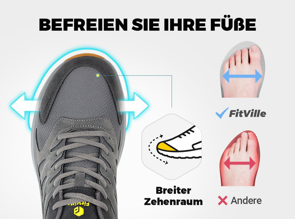 FitVille Herren Low - Top Sturdy Core Wanderschuhe V4 - 21