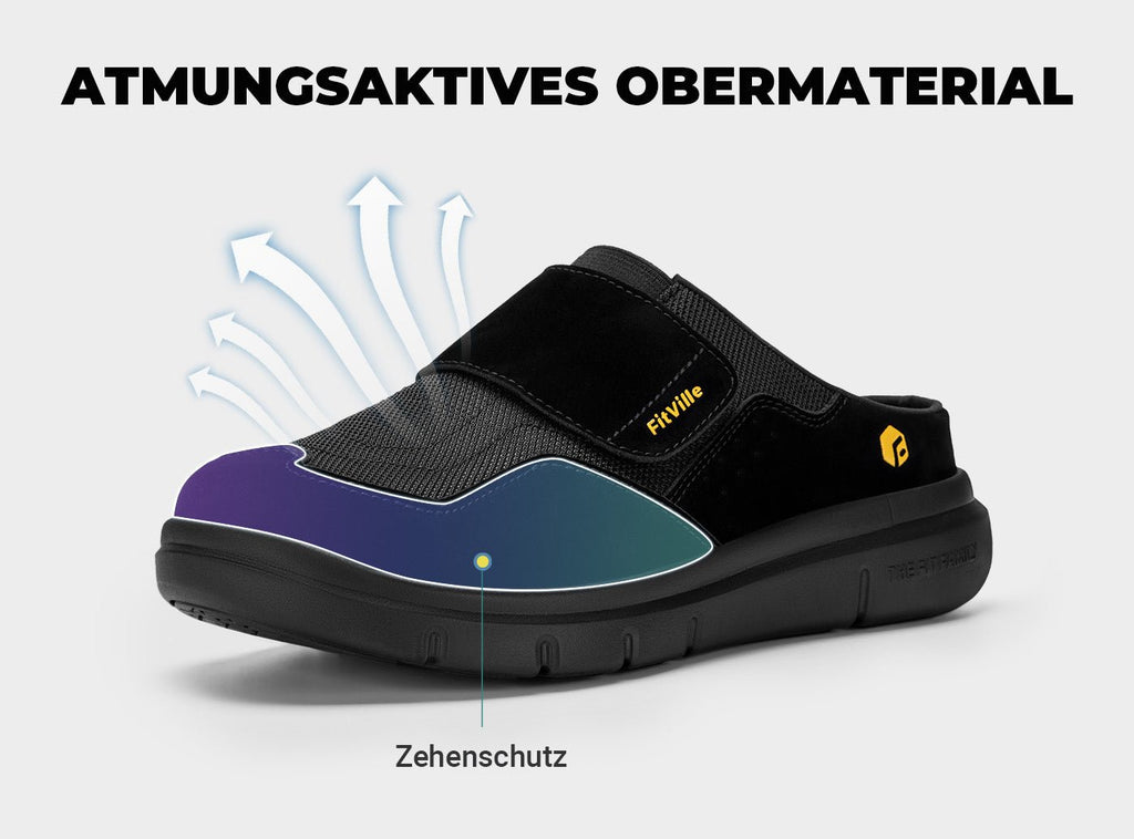 FitVille Herren EasyTop Diabetikerslipper V3 - 3