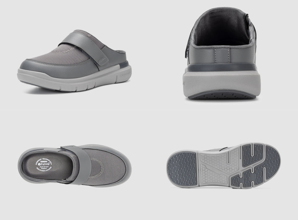 FitVille Herren EasyTop Diabetikerslipper V1 - 26