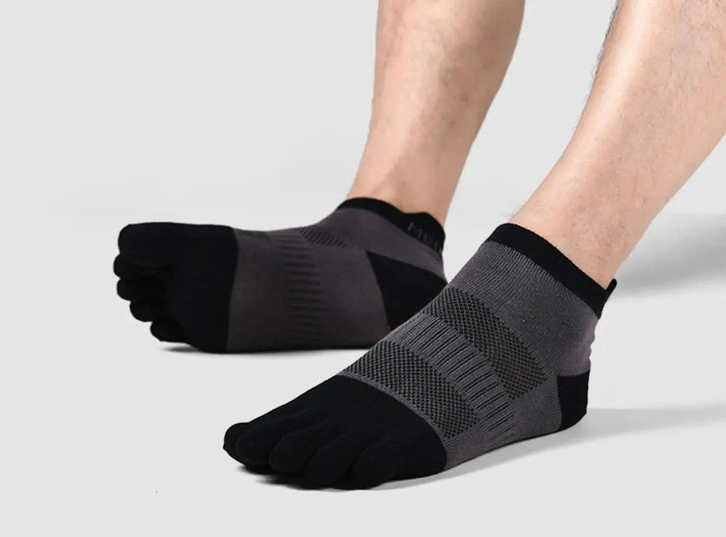 FitVille Unisex Five - Toe Anti - Odor Schweiß - absorbierende Socken 2 - Paar Bundle - 8