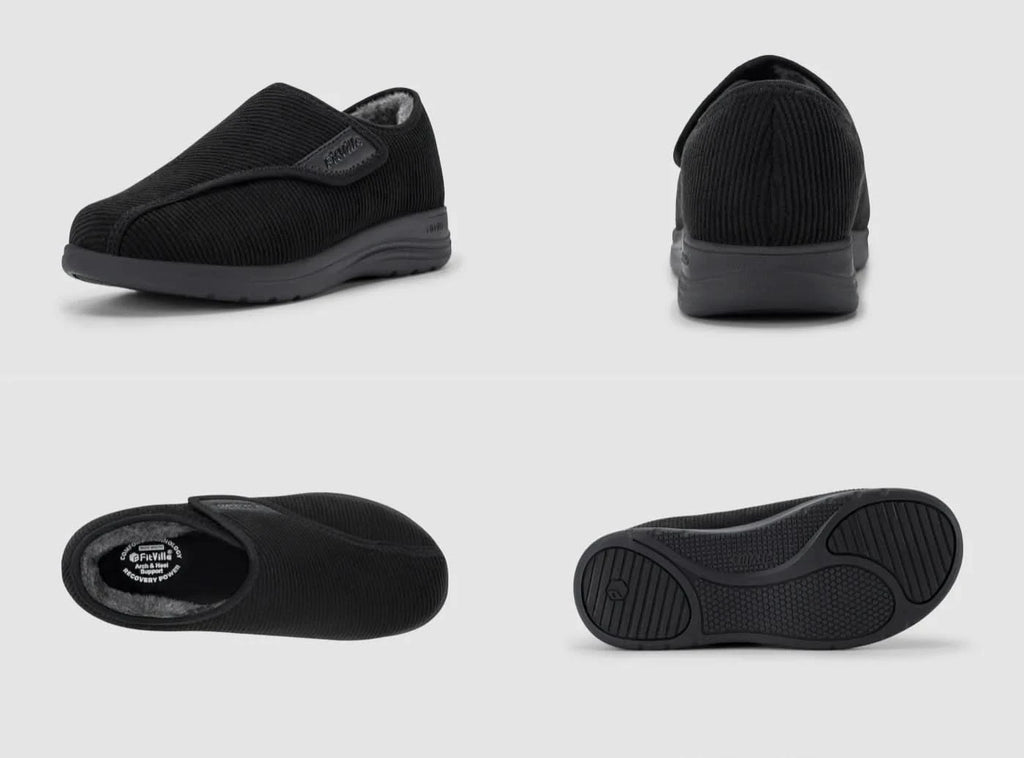 FitVille Damen EasyTop Komfort Hausschuhe V1 - 19