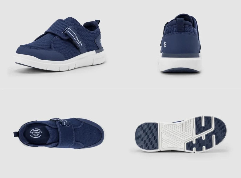 FitVille Herren EasyTop StrapEase Diabetikerschuhe V10 - 16