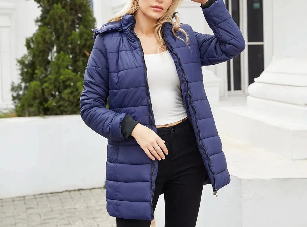 FitVille Damen Parka mit abnehmbarer Kapuze - 2