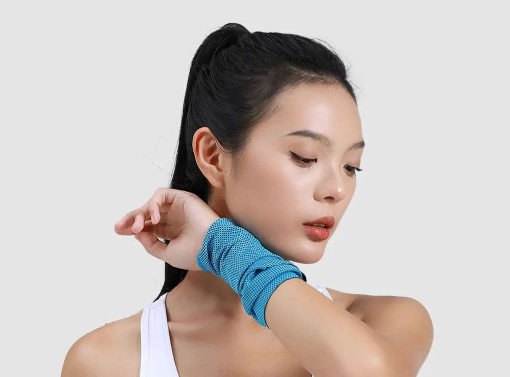 FitVille Kühlendes Sporttuch & Armband (3 pro Packung) - 2