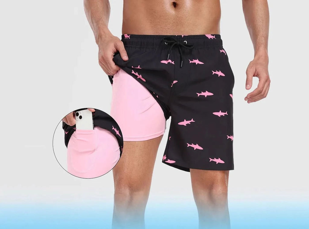 FitVille Herren 2 - in - 1 Sport Shorts - 1