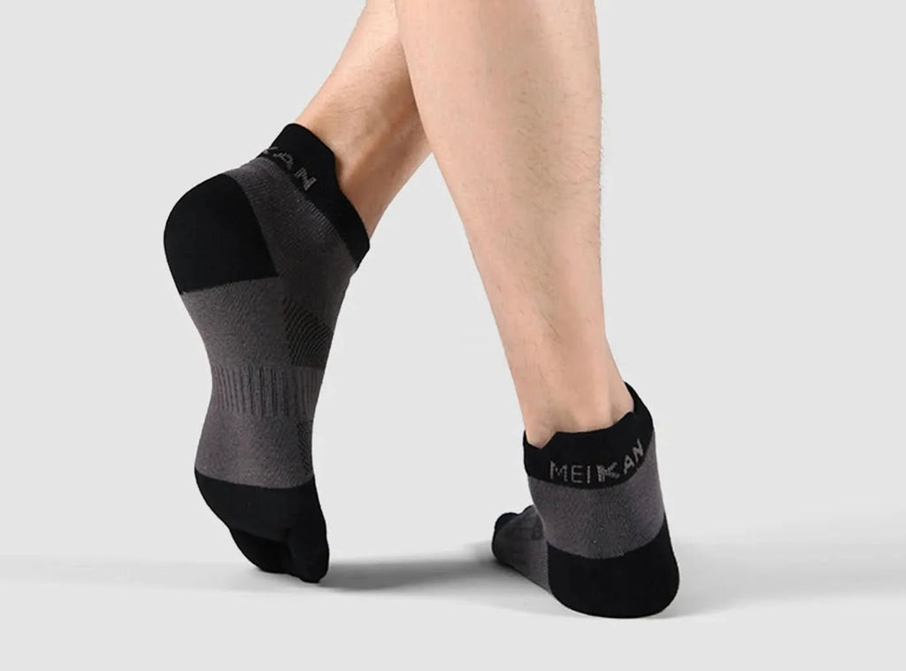 FitVille Unisex Five - Toe Anti - Odor Schweiß - absorbierende Socken 2 - Paar Bundle - 7