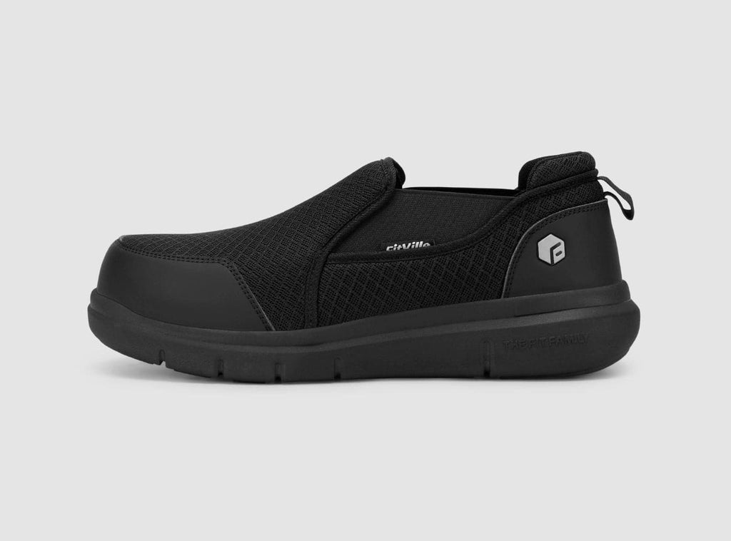 FitVille Herren Composite Toe Slip - On Sicherheitsschuhe V1 - 1