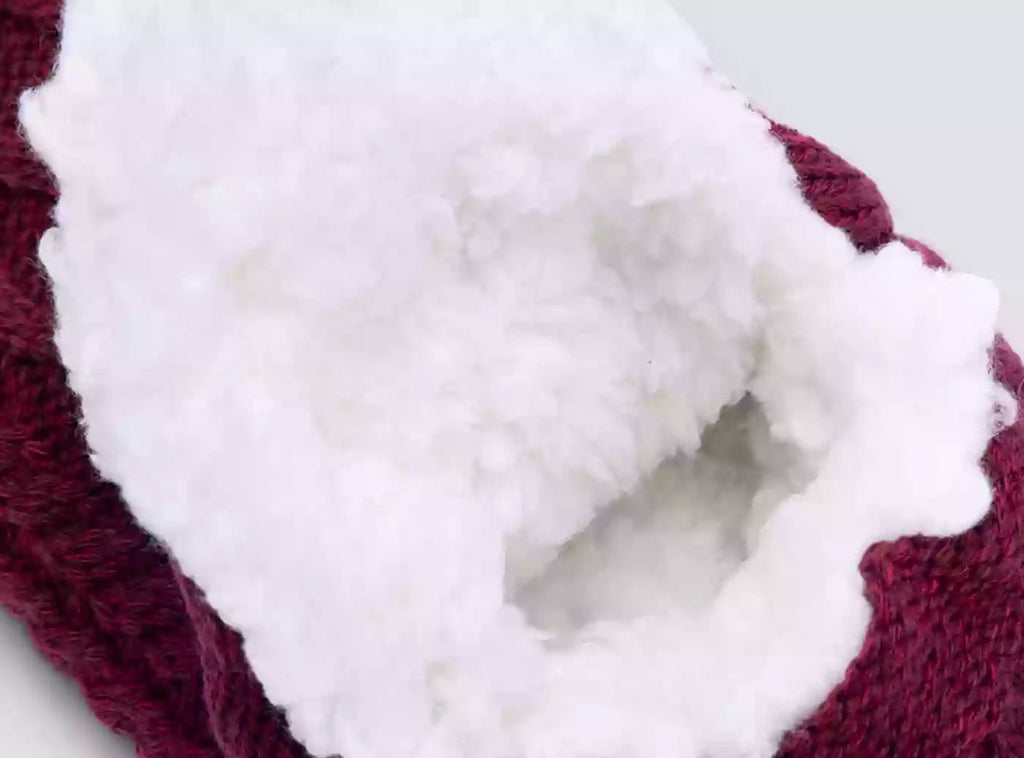 FitVille Flauschige Kuschelige Rutschfeste Hausschuh - Socken (Unisex) - 12