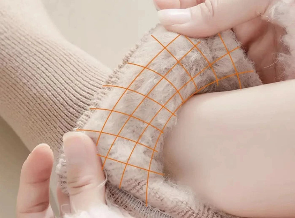 FitVille Damen Cozy Winter Fleece - gefüttert Crew Socken 3 - Paar Bundle - 4