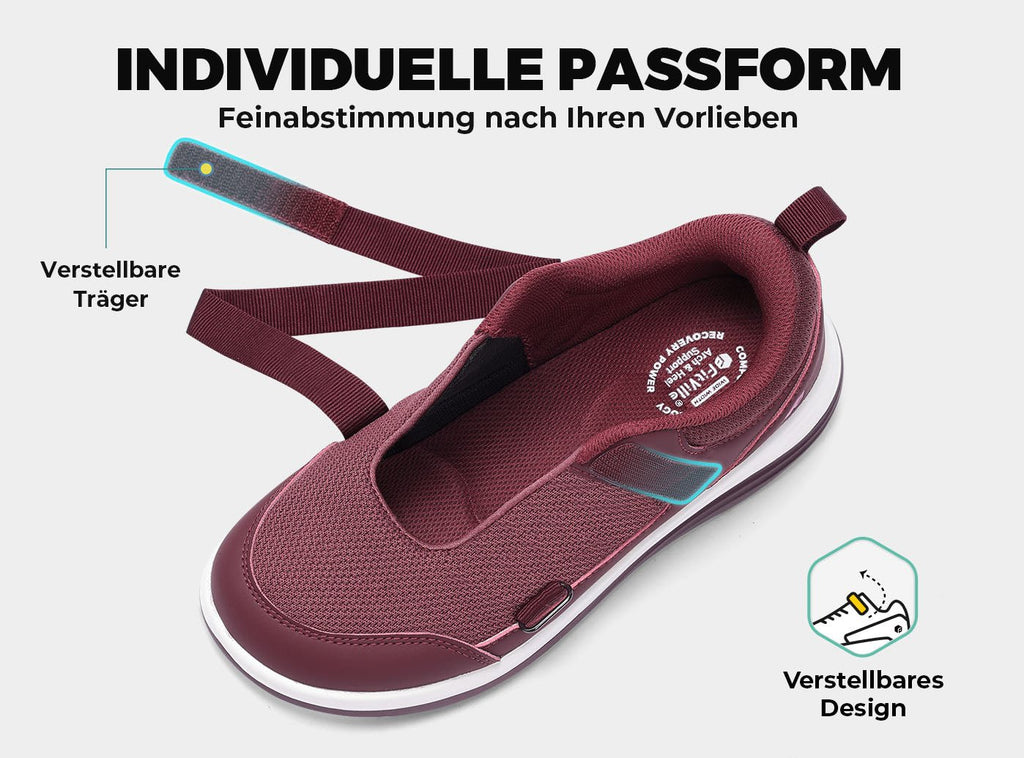 FitVille Damen EasyTop StrapEase Diabetikerschuhe V11 - 15
