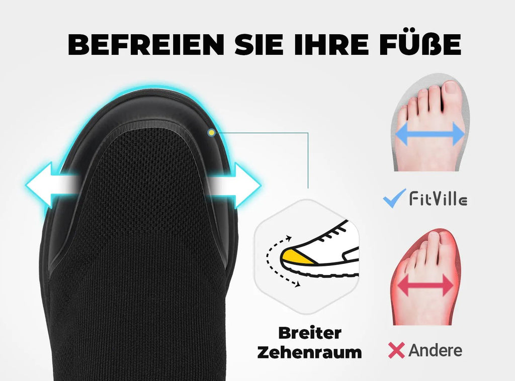 FitVille Herren BriskWalk Regenerations Slip - On V1 - 9