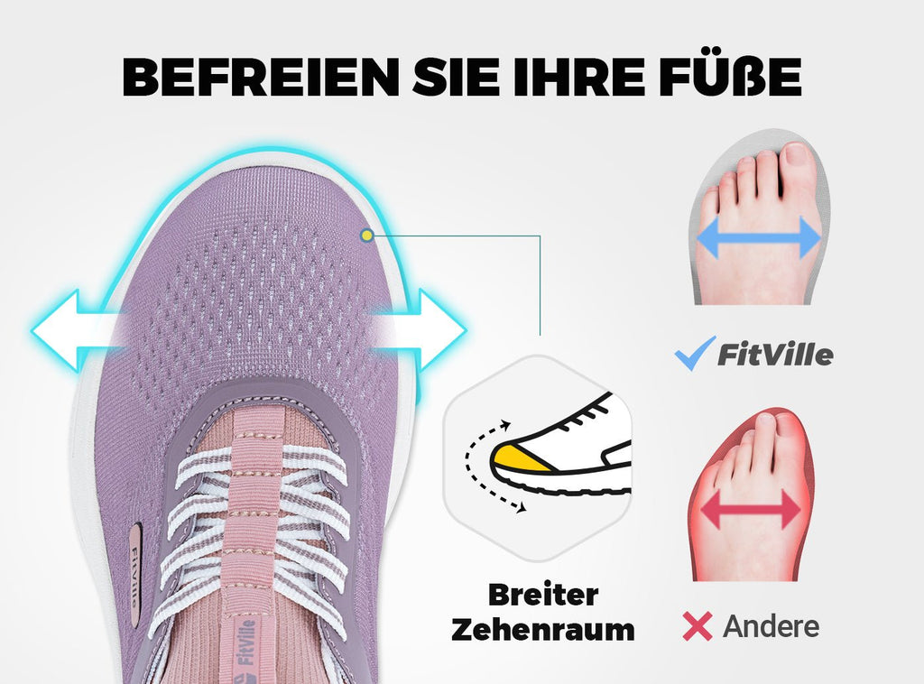 FitVille Damen ZephyrLite Wanderschuhe V1 - 2