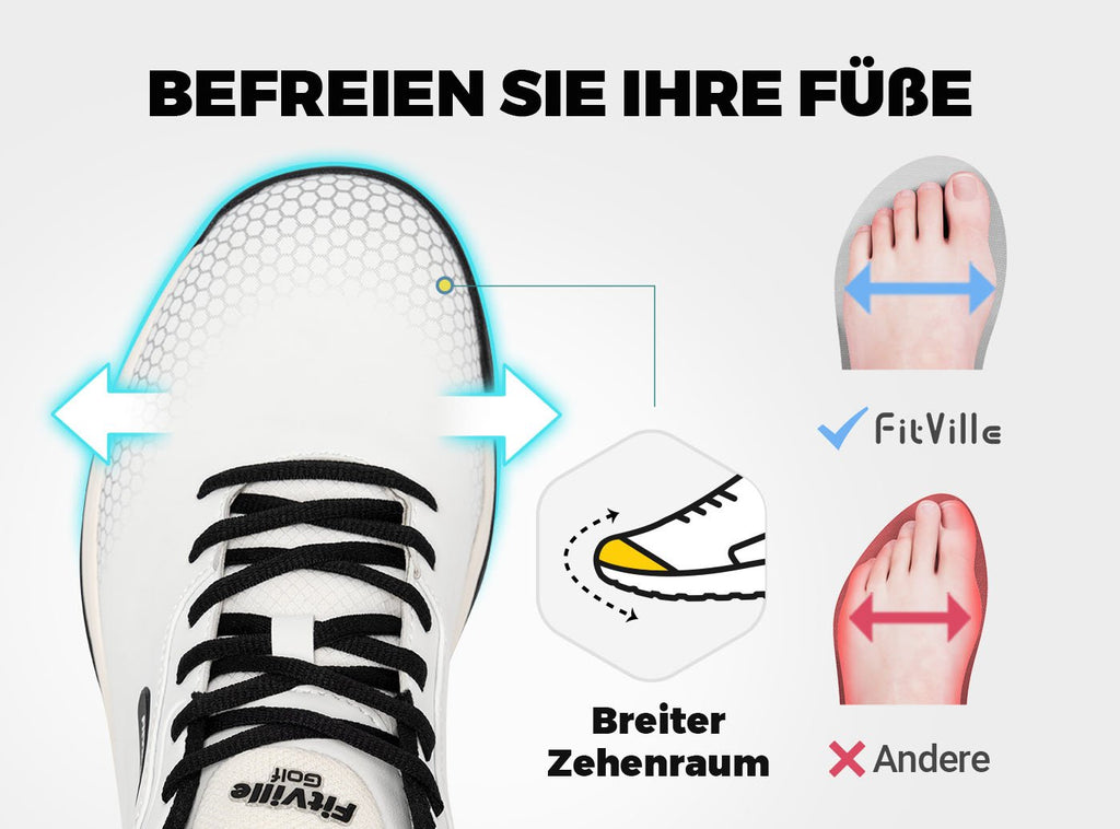 FitVille Herren SpeedEx Golfschuhe V1 - 18