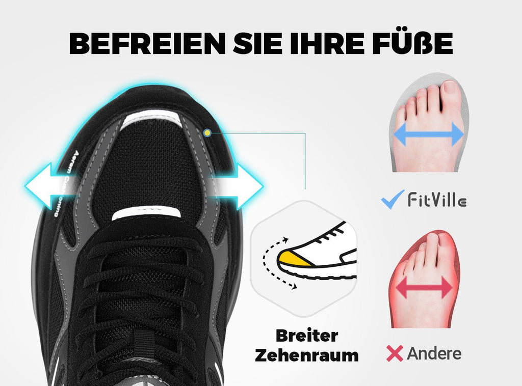 FitVille Herren HeelAero Wanderschuhe V2 - 19