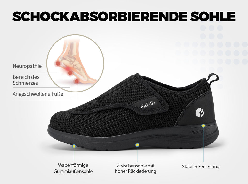 FitVille Damen EasyTop Wings Diabetikerschuhe V2 - 10