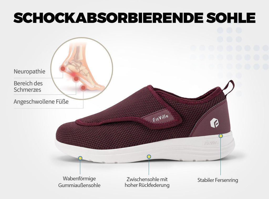 FitVille Damen EasyTop Wings Diabetikerschuhe V2 - 4