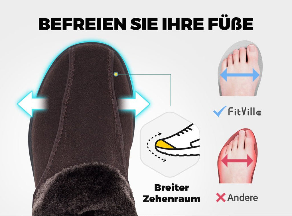 FitVille Herren EasyTop Diabetiker Winterstiefel V3 - 23