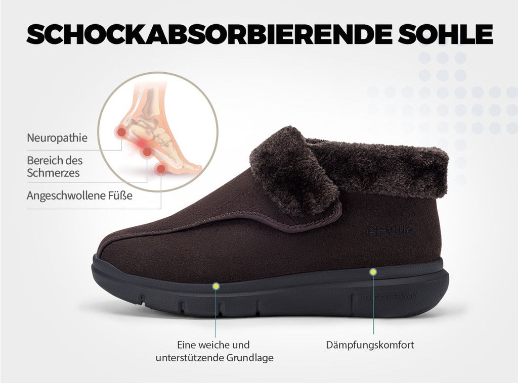 FitVille Herren EasyTop Diabetiker Winterstiefel V3 - 16