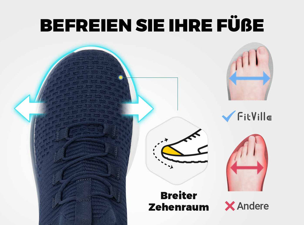 FitVille Herren Cloud Wanderer Slip - On V4 - 20