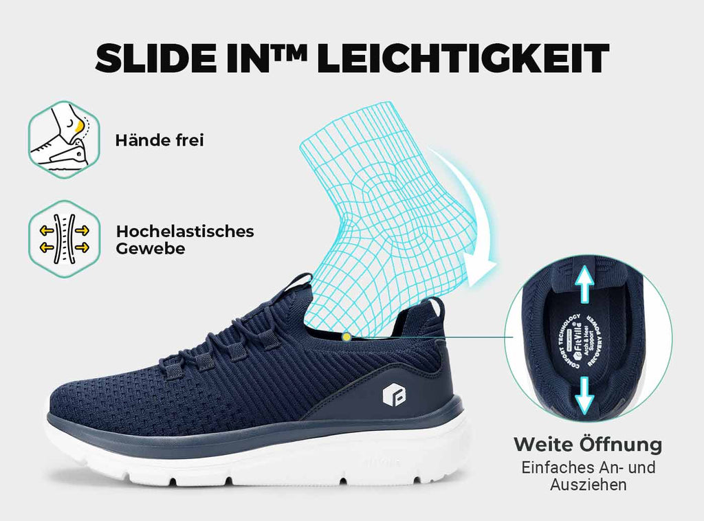 FitVille Herren Cloud Wanderer Slip - On V4 - 21