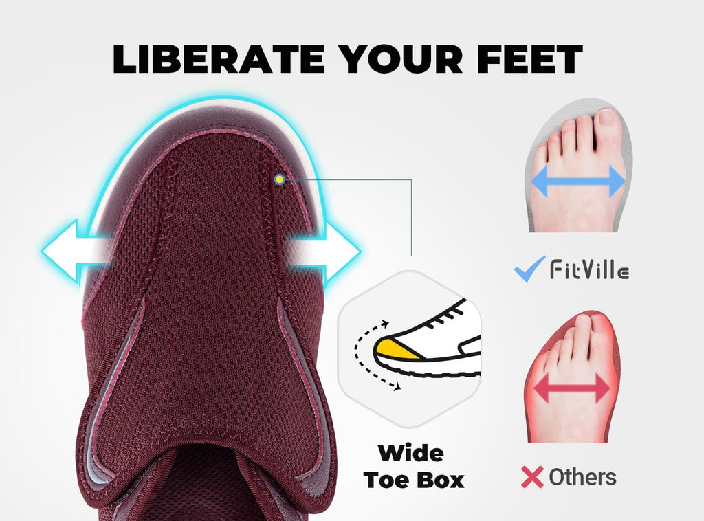 FitVille Damen EasyTop Wings Diabetikerschuhe V9 - 10