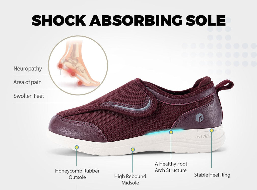 FitVille Damen EasyTop Wings Diabetikerschuhe V9 - 12