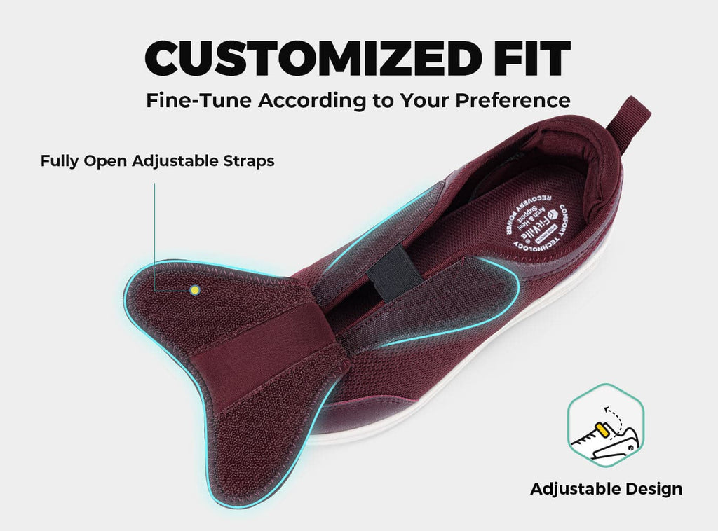 FitVille Damen EasyTop Wings Diabetikerschuhe V9 - 19